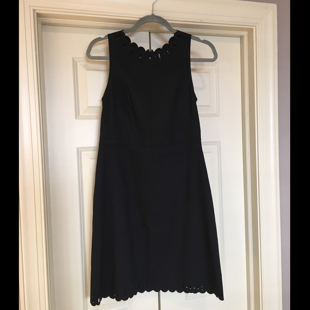 Ann Taylor LOFT scalloped shift dress